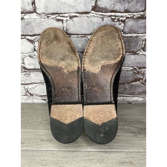 Cole Haan Black Leather Basket Weave Penny Loafers Dress Shoes Men’s 12M US/45EU - Picture 13 of 16